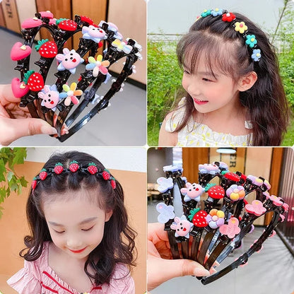 Adorabile fermaglio intrecciato per bambini