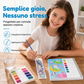 Libro da colorare ad acquerello tascabile per bambini