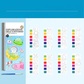 Libro da colorare ad acquerello tascabile per bambini