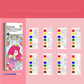Libro da colorare ad acquerello tascabile per bambini