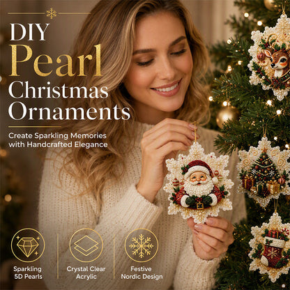 🎄SCONTO DEL 50% IN QUESTO MOMENTO! Set di decorazioni natalizie fai da te da appendere – Decorazioni per l’albero di Natale fai da te con strass perlati 5D, kit di artigianato festivo fatto a mano per le decorazioni natalizie della casa
