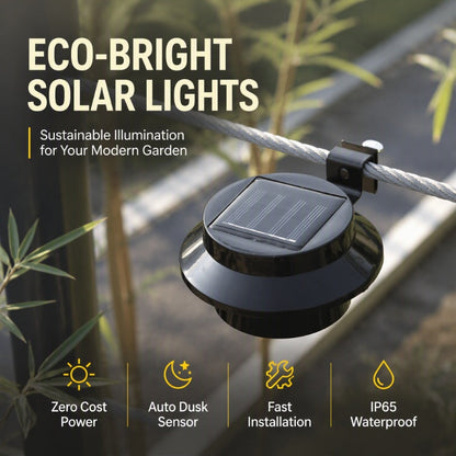 Lampade da parete a LED solari impermeabili per esterni, da grondaia