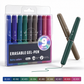 Set di 9 Penne Gel Cancellabili Colorate con Custodia