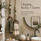 🔥 Offerta Speciale – Appendiasciugamani Decorativo con Perline in Ceramica e Anello in Legno