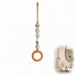 🔥 Offerta Speciale – Appendiasciugamani Decorativo con Perline in Ceramica e Anello in Legno