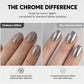 💅 Smalto Galassia Chrome Argento | Asciugatura all'Aria, Senza Lampada UV 🌟 | Colore Brillante a Lunga Durata ✨ | Applicazione Liscia e Senza Aloni 🖌️ | 10 ml 💎