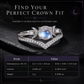 💍 -50% Anello Gotico Luna con Pietra Lunare