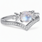 💍 -50% Anello Gotico Luna con Pietra Lunare