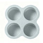 🧁 Stampo Rotondo in Silicone da 4 Pollici – 3/4 Cavità
