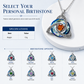 💎 Collana con nodo celtico e pietra natale – Ciondolo a forma di cuore in cristallo 🎁 Il regalo perfetto e ricco di significato per lei