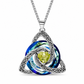 💎 Collana con nodo celtico e pietra natale – Ciondolo a forma di cuore in cristallo 🎁 Il regalo perfetto e ricco di significato per lei