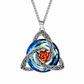 💎 Collana con nodo celtico e pietra natale – Ciondolo a forma di cuore in cristallo 🎁 Il regalo perfetto e ricco di significato per lei