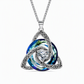 💎 Collana con nodo celtico e pietra natale – Ciondolo a forma di cuore in cristallo 🎁 Il regalo perfetto e ricco di significato per lei