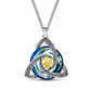 💎 Collana con nodo celtico e pietra natale – Ciondolo a forma di cuore in cristallo 🎁 Il regalo perfetto e ricco di significato per lei