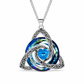 💎 Collana con nodo celtico e pietra natale – Ciondolo a forma di cuore in cristallo 🎁 Il regalo perfetto e ricco di significato per lei