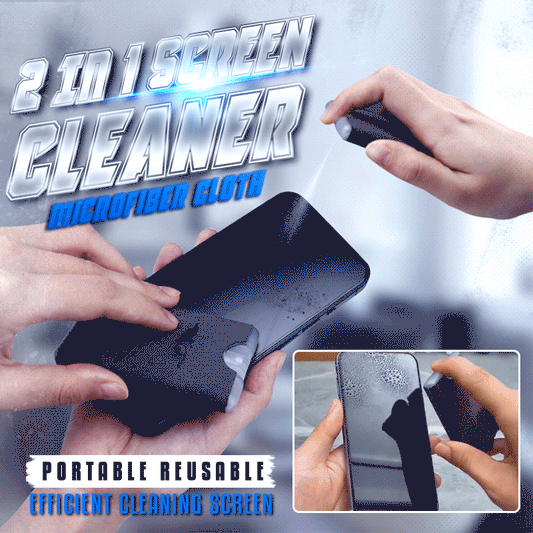 Detergente 2 in 1 per Schermi con Panno in Microfibra