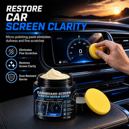 Crema per la riparazione dei graffi sul cruscotto e sulla console centrale dell'auto