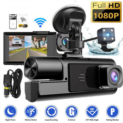 🔥 50% OFF! Dash Cam 1080P Multi-Obiettivo per Auto