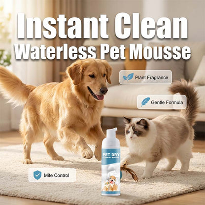 🐾 Mousse Detergente a Secco per Cani e Gatti 60ml