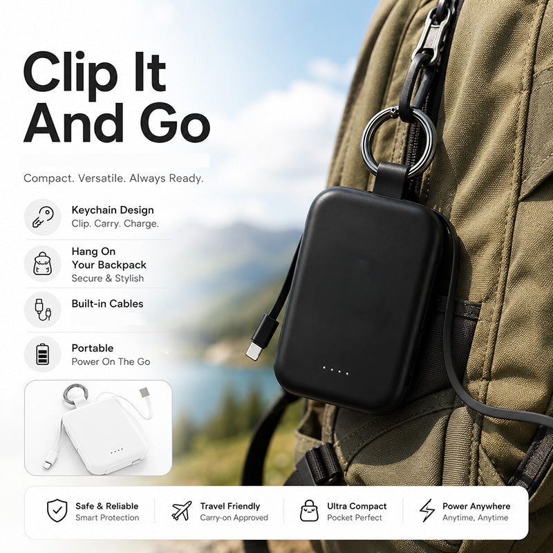 Power Bank Portachiavi 3 in 1 2000mAh