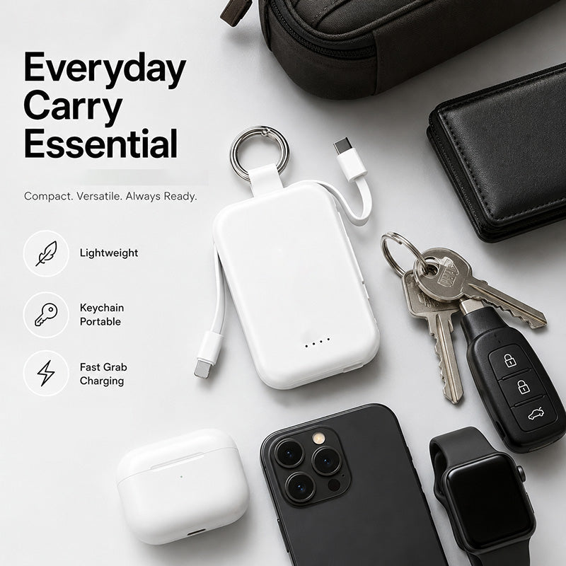 Power Bank Portachiavi 3 in 1 2000mAh