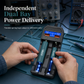 🔋 Caricabatterie Smart Doppio Slot al Litio