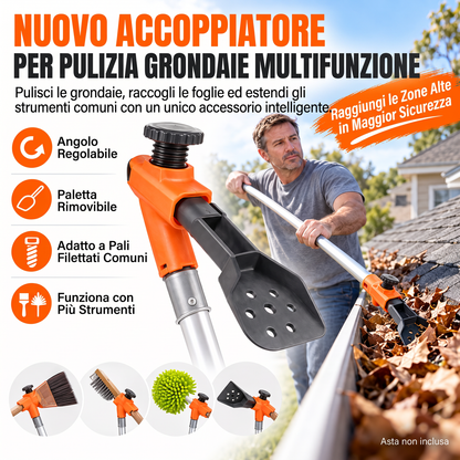 Strumento multifunzione per la pulizia delle grondaie