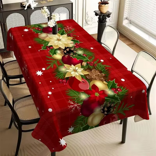 🎄 Tovaglia Natalizia Impermeabile Rettangolare