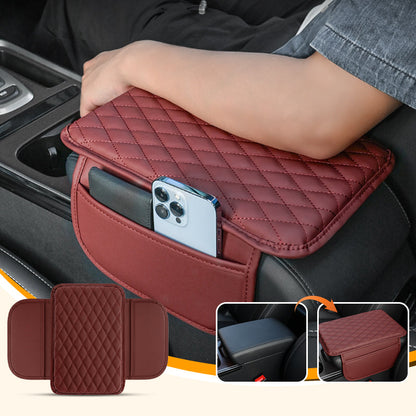 🚗✨ Cuscino per Bracciolo Auto con Tasca Portaoggetti! Imbottitura Premium in Similpelle, Schiuma Alta Densità e Base Antiscivolo – Comfort e Ordine in Auto – 6 Colori! 🛋️