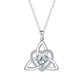 Celtic Knot Heart Pendant Necklace