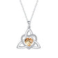 Celtic Knot Heart Pendant Necklace