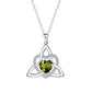Celtic Knot Heart Pendant Necklace