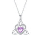 Celtic Knot Heart Pendant Necklace