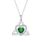 Celtic Knot Heart Pendant Necklace