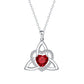 Celtic Knot Heart Pendant Necklace