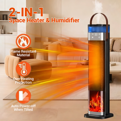🔥 -50% Stufa 2-in-1 con Umidificatore