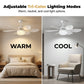 💡 -50% Ventilatore da Soffitto LED 2-in-1