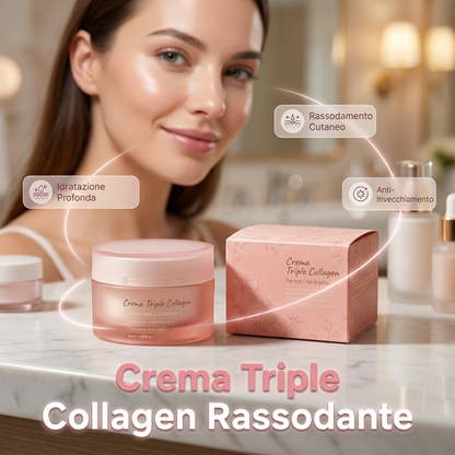 Tripla Crema al Collagene Rassodante e Idratante