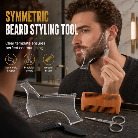 🧔 -50% Sagoma per Barba Simmetrica