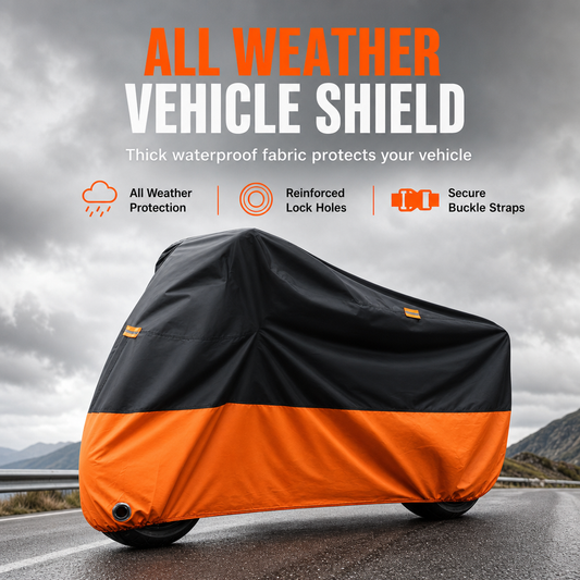 🏍️ -50% Coprimoto Impermeabile con Fori Antifurto