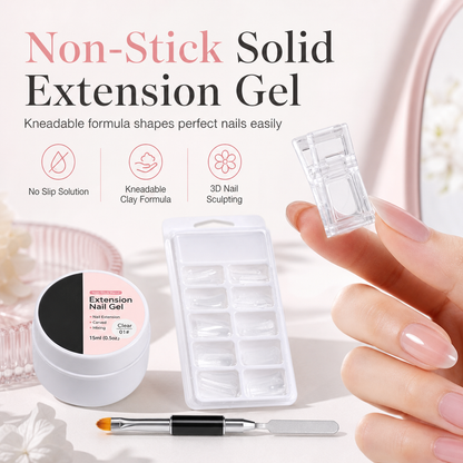 Gel modellante solido non appiccicoso per l’estensione delle unghie
