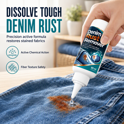 👖 SCONTO DEL 50%! Elimina le macchie di ruggine ostinate dai jeans e dai vestiti – efficace smacchiatore liquido antiruggine