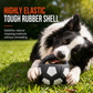 Giocattolo interattivo a forma di pallone da calcio per cani con linguette da afferrare
