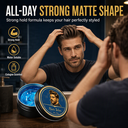 💈 Pomata modellante capelli uomo al profumo di colonia 130 g | Tenuta forte