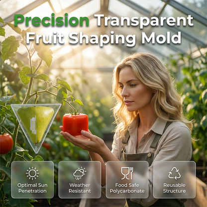 🍐 Stampo trasparente per dare forma a frutta e ortaggi | Cubo o triangolo