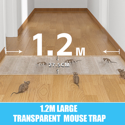 Trappola adesiva trasparente per topi 120 × 27,5 cm | Roumant®