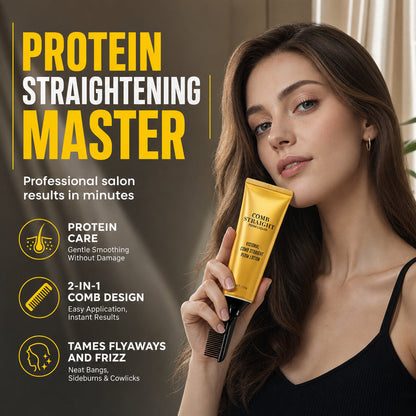 💆 Crema lisciante alle proteine con pettine integrato – 120 ml