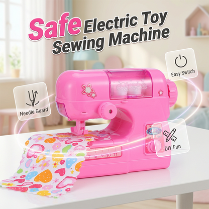 🧵 Mini macchina da cucire elettrica giocattolo con protezione ago