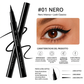 Eyeliner impermeabile anti-sbavature a lunga tenuta | Nero e marrone