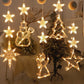 🎄❄️ Luci LED natalizie fai da te a forma di fiocco di neve con ventosa ✨ | Funzionamento a batteria, luce calda e multicolore, luci con ventosa per finestre, decorazioni natalizie per la casa e le feste